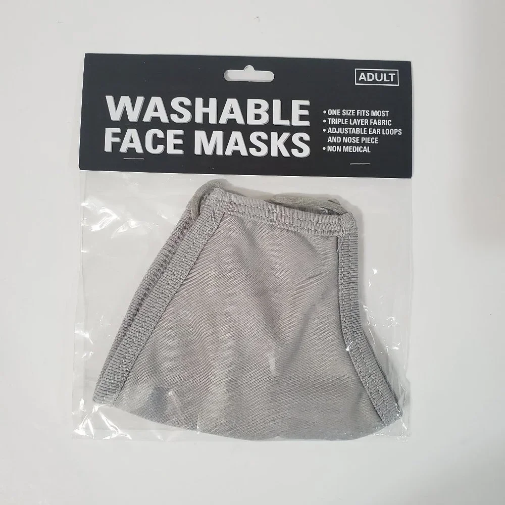 NEW Washable face mask - gray cloth face mask